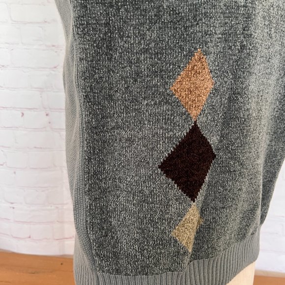 90's Chenille Gay Mens Pullover Vest - Size Large - Picture 4 of 8